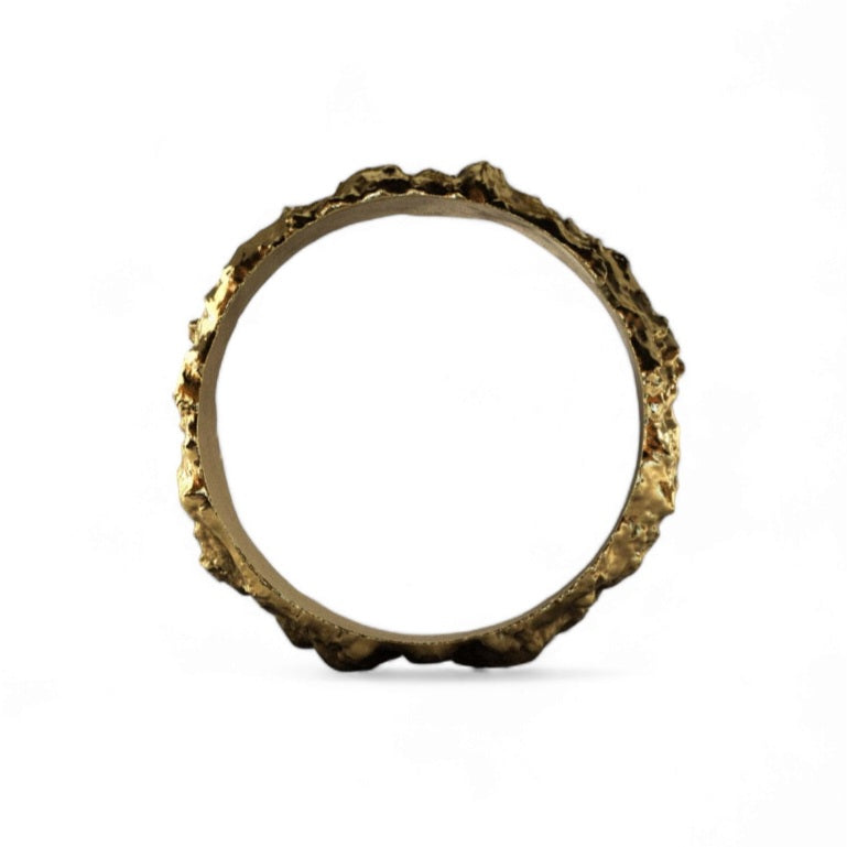 Raw Finish ring in 9ct