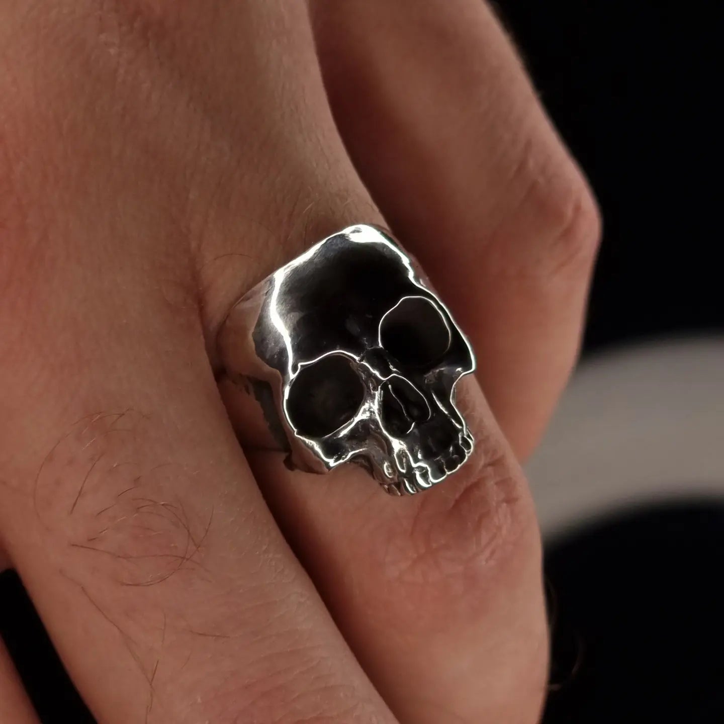 Half Skull in Sterling silver