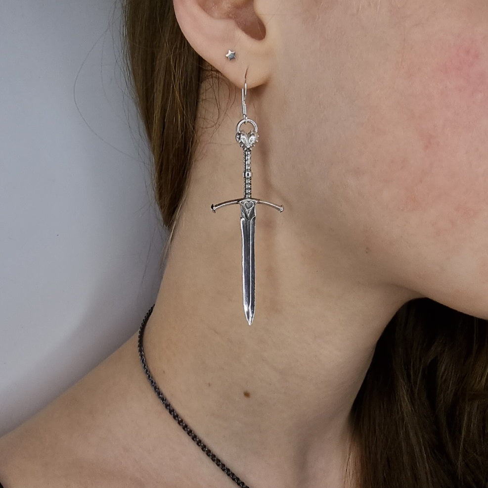 Sword Earrings