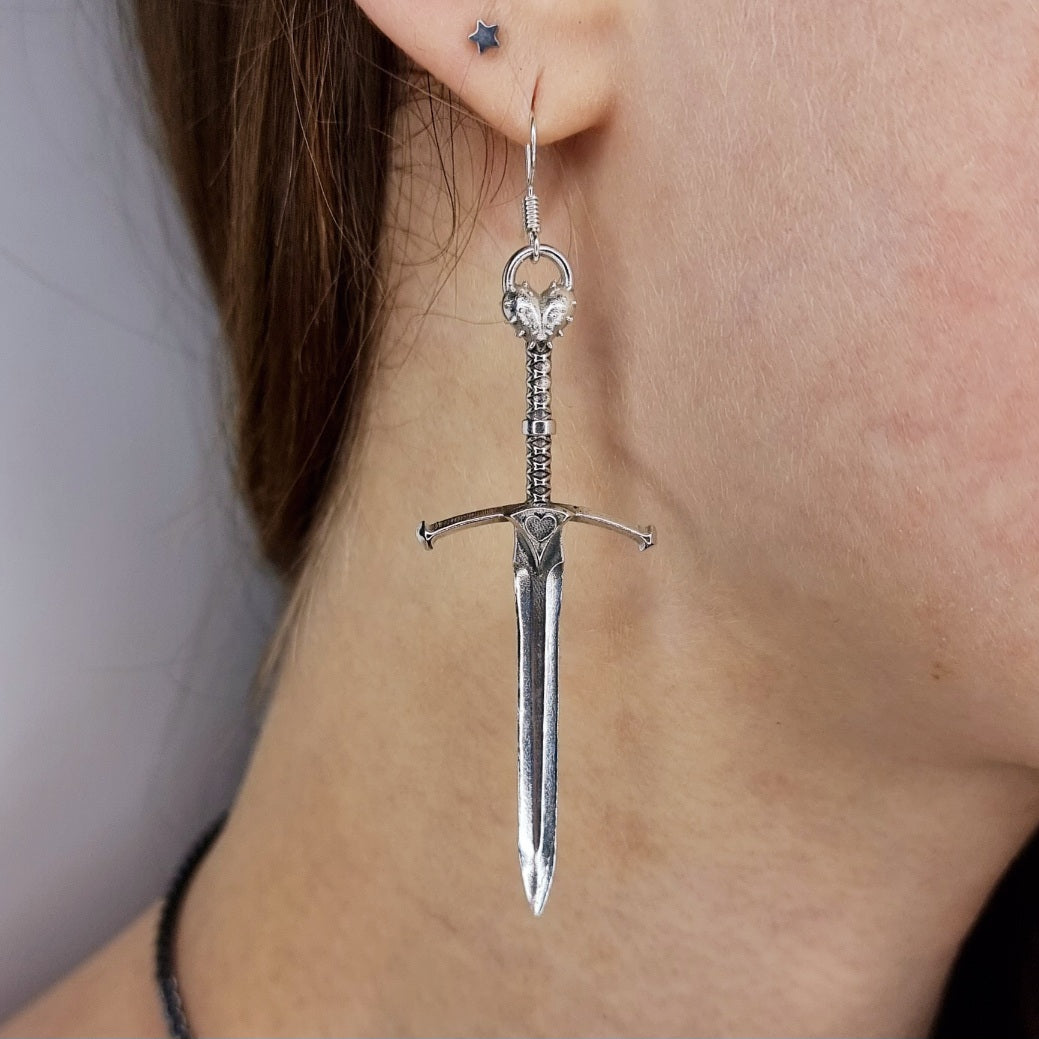 Sword Earrings