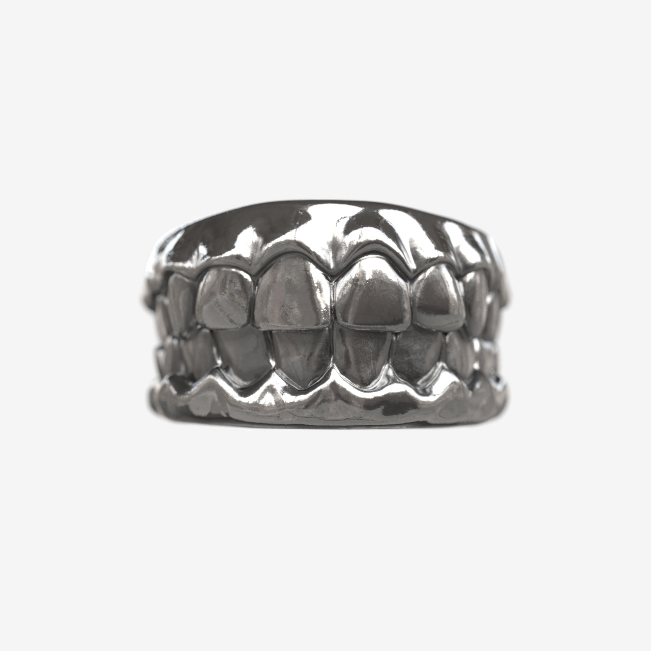 Silver tooth ring sale