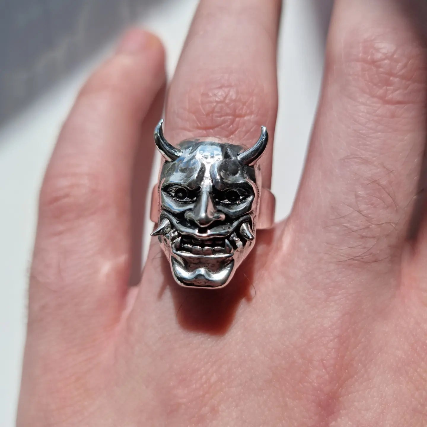 Sterling Silver Oni Ring