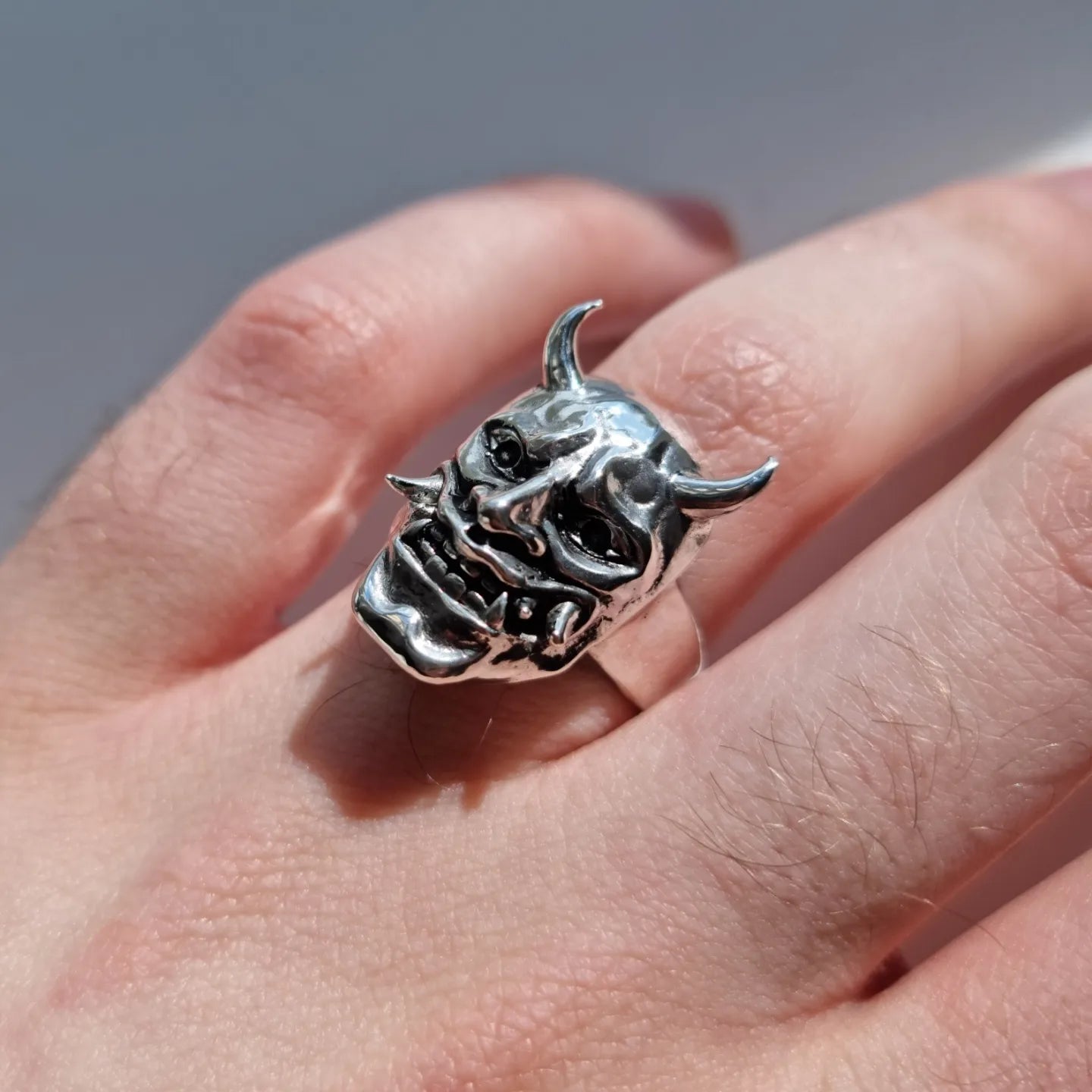 Sterling Silver Oni Ring