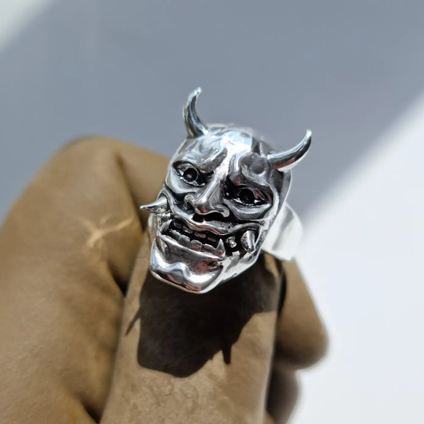 Sterling Silver Oni Ring